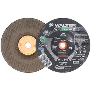 FLEXCUT MILL SCALE™ Grinding Wheel - 6", 5/8"-11, 36, 10200, 29, Aluminum Oxide
