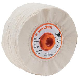 Soft Fold Buffing Drum - 4-3/4", Cotton, 5/8"-12, 2", 3800, 1700-2200