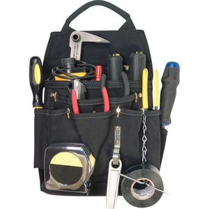 Professional Electrician's Pouches - Polyester, Black, 11, Multiple Tool Holder