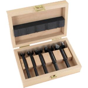 Bormax Forstner Bit Kits in a Wooden Box - 7, Steel