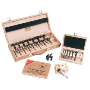 Super Forstner Bit Kits in a Wooden Box - 16, 7, 9, Steel