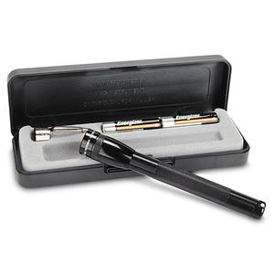 Mini® Flashlights - Incandescent, 9, 2.5, Aluminum, Black, AAA, Included, 31 m, 2 x AAA