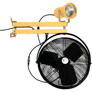 Double Strut With Fan - 24", Metal, 1, Incandescent, 32