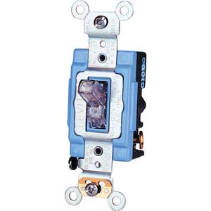 Back & Side-Wired Lighted Handle with 3-Way Toggle - Clear, 120 V, Toggle, Non-Dimmable, AC, 15, 10 Years