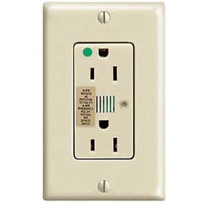 Hospital Grade Surge Protective Receptacle - 120V, 15A Duplex - 2, 120 V, 15 Amps, 1875 W, 720 J, Ivory, '-40°C to 120°C (-38°F to 248°F), UL listed, CSA, NOM certified
