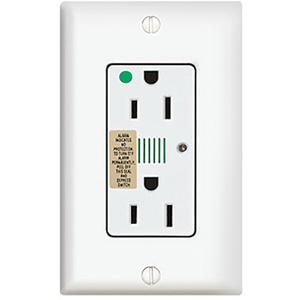 Hospital Grade Surge Protective Receptacle - 120V, 15A Duplex - 2, 120 V, 15 Amps, 1875 W, 720 J, White