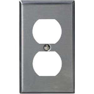 Duplex Wallplate - Stainless Steel, Duplex, 1, Stainless Steel