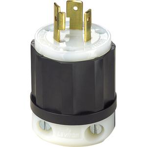 Industrial Grade Locking Device - L5-20P, Nylon, 125 V, 20 Amps, Black and White, 0.245 - 0.700", 10-18, 10 Years