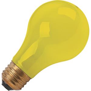 Incandescent Lamps - Bug-Lite - 60 W, 1000 hrs., 2850 K, 120 V, A19, Medium, Yellow Bug Light, 2/Pkg