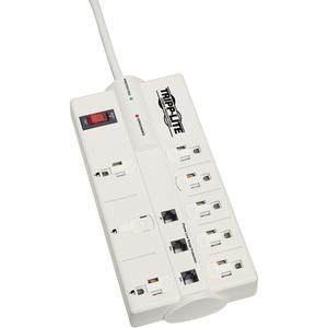 Protect-It Surge Suppressors - 8, 8', 2160, 1800 W, 120 V, 8, 1 in/2 out, 2160, Yes