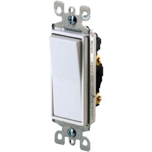 Decora® Quiet Rocker Switch with Single-Pole Toggle - Ivory, 120 V/277 V, AC