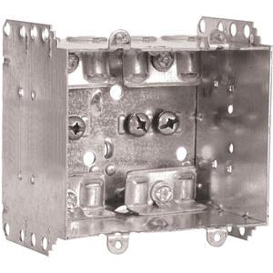 Device Box - 3", 2", 2-1/2", Steel, 2, Gangable