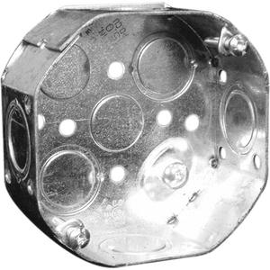 Junction Box Cover - 4", 4", 2-1/8", Steel, Octagon, 0, Non-Gangable