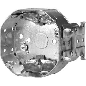 Octogonal Device Box - 4", 1-1/2", Steel, Octagon