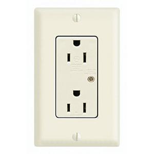 Industrial Grade Surge Protective Receptacle - 125V, 15A Duplex - 2, 125 V, 15 Amps, 1875 W, 720 J, Ivory