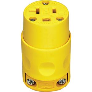 Commercial Specification Grade Straight Blade Connectors - Yellow/Steel, 0.245 - 0.700", No. 18-3 thru 12-3 cords
