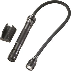 Jr.® Reach Flashlight - LED, 115, 7.5, Aluminum, Black, AA, Included, 77 m, 2 x AA