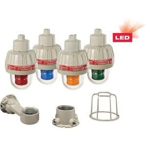 Explosion-Proof LED Warning Lights With XLT™ Technology - Amber, Flashing/Continuous, Wall