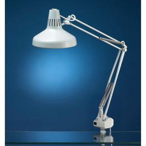 Heavy-duty Combination Task Light - 45", Grey, Fluorescent/Incandescent, 22/60 W, 22/60 W, 6, Fluorescent, Incandescent