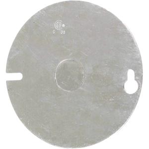 Octagonal Covers - Stainless Steel, Indoor, Round, 1, 4, 1/2" (1)