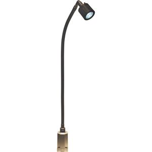 LS Series High-Output Flexible Light - 27", Flat Table Base, Black, LED, 5 W, 30000 Hours, 10°, 120 V, 5600 - 6400 K