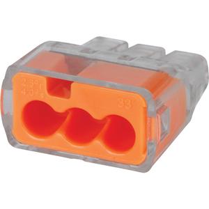 In-Sure™ Push-In Connectors - Orange, 3, 600 V-No. 12 to 20 AWG, 100, Package