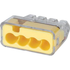 In-Sure™ Push-In Connectors - Yellow, 4, 600 V-No. 12 to 20 AWG, 100, Package
