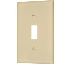 Wall Plates - Ivory, Switch, 1, Plastic, Indoor, 25, Plate
