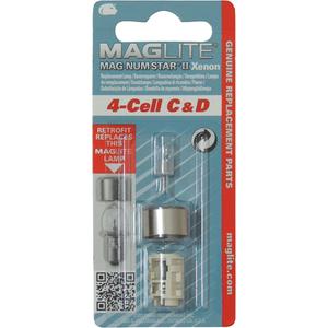 Maglite® Replacement Bulb for 4-Cell C & D Flashlights - Incandescent, XA383, XA386, Incandescent Xenon