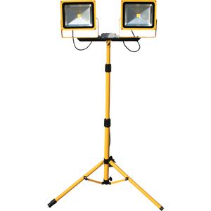 Beacon Light Floodlights - LED, 12000, 40 W, Aluminum, Beacon Light, Dual Head with Tripod