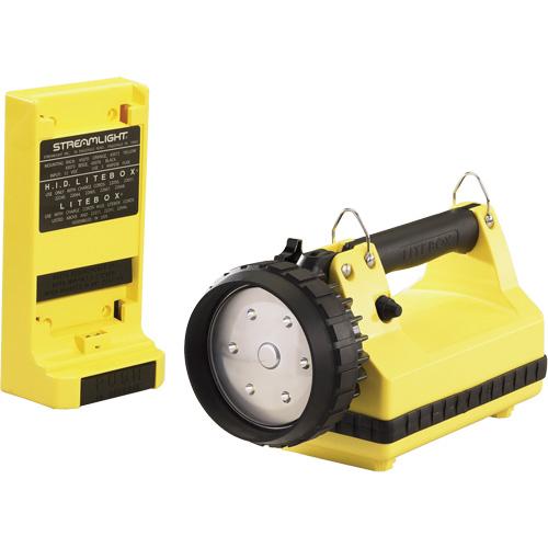E-Flood® LiteBox® Lantern with Vehicle Mount System - LED, 615, 8, Plastic, Rechargeable, Yellow, 126 m, Included, 330, 18, IPX4, 4000 - Image 4