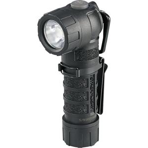 PolyTac® 90 X Right Angle Flashlight - LED, Polymer, Black, Orange, CR123A, Included, 2, IPX7, 7000, 13.26 cm (5.22")