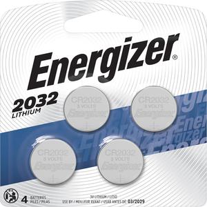 2032 Batteries - 3 V, Lithium Coin, Pack, 4