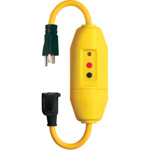 In-Line GFCI Cord Set - 120 V, 15 A, 1-1/5', 12/3 SJTW, 15-May