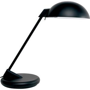 Desk Lamp - Flat Table Base, Matte Black, Incandescent, 100 W, 17" H x 17" L x 9" D