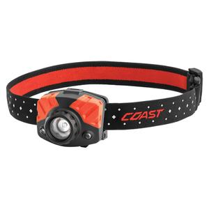 FL75 Headlamp - LED, 435, 2.5, Plastic, AAA, Black, 143 m, Included, Red & White, 66, 56 m, 17, Red and White Beam