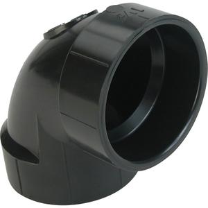 90° Closet Bend Elbow Fitting - Hub x Hub, Plastic, 4" x 3"