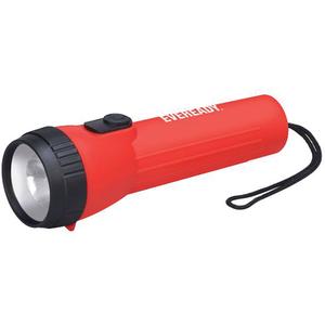Industrial General Purpose Flashlight - LED, 25, 120, Plastic, Red, D, Not Included, 35 m, 2 x D