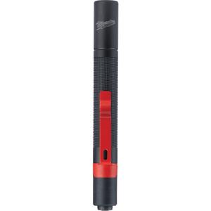 Penlight - LED, 100, 3, Aluminum, AAA, Black, 43 m, Included, White