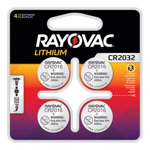 CR2032 Lithium Coin Cell Batteries - 3 V, CR2032, 4, Package