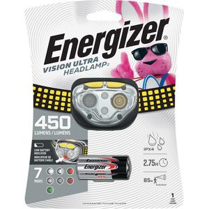 Vision Ultra™ Industrial Headlamp - LED, 450, 2, Plastic, AAA, Yellow, 80 m, Included, Red, White & Green