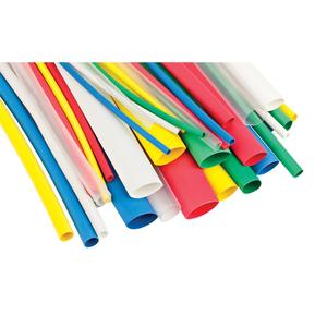 Heat Shrink Tubing - 2:1, 0.25" (6.35mm), 0.5" (12.70mm), 0.25" (6.35mm), 1/2', Thin Wall, Assorted, Polyolefin, 900 Volt, '-55°C to 135°C