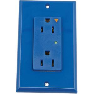 Surge Protective Isolated Decora® Outlet - 2, 125 V, 15 Amps, 1875 W, 720 J, Blue, Yes