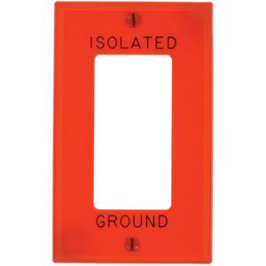 Decora® Wall Plate - Orange, Decorator, 1, Nylon, Indoor, Yes
