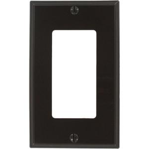 Decora® Wall Plate - Brown, Decorator, 1, Nylon, Indoor, Yes