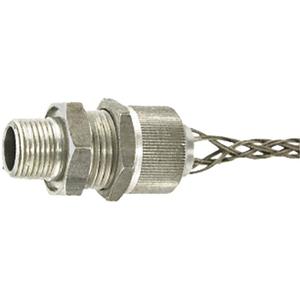 Deluxe Cord Grip - 1/2", Aluminum, Male, 0.500" - 0.625", Aluminum, Yes