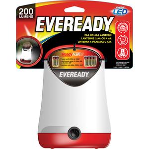 Eveready® Compact Lantern - LED, 200, 80, Plastic, AA, Red, Not Included, 4