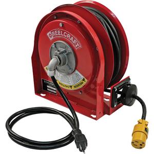 3000 Compact Premium Duty Cord Reel - 30', 12, 15 A, 3, SJTO, Single Receptacle