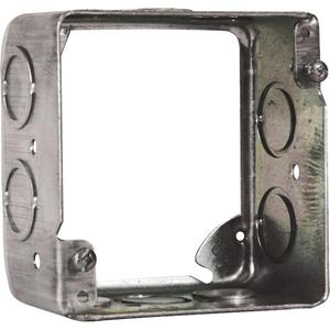 Junction Box - 4", 4", 2-1/8", Steel, Square, Exterior ring, (6) K, (4) 1/2"