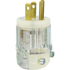 Hospital Grade Extension Plug - 15 Amps, 5-15P, 125 V, Nylon